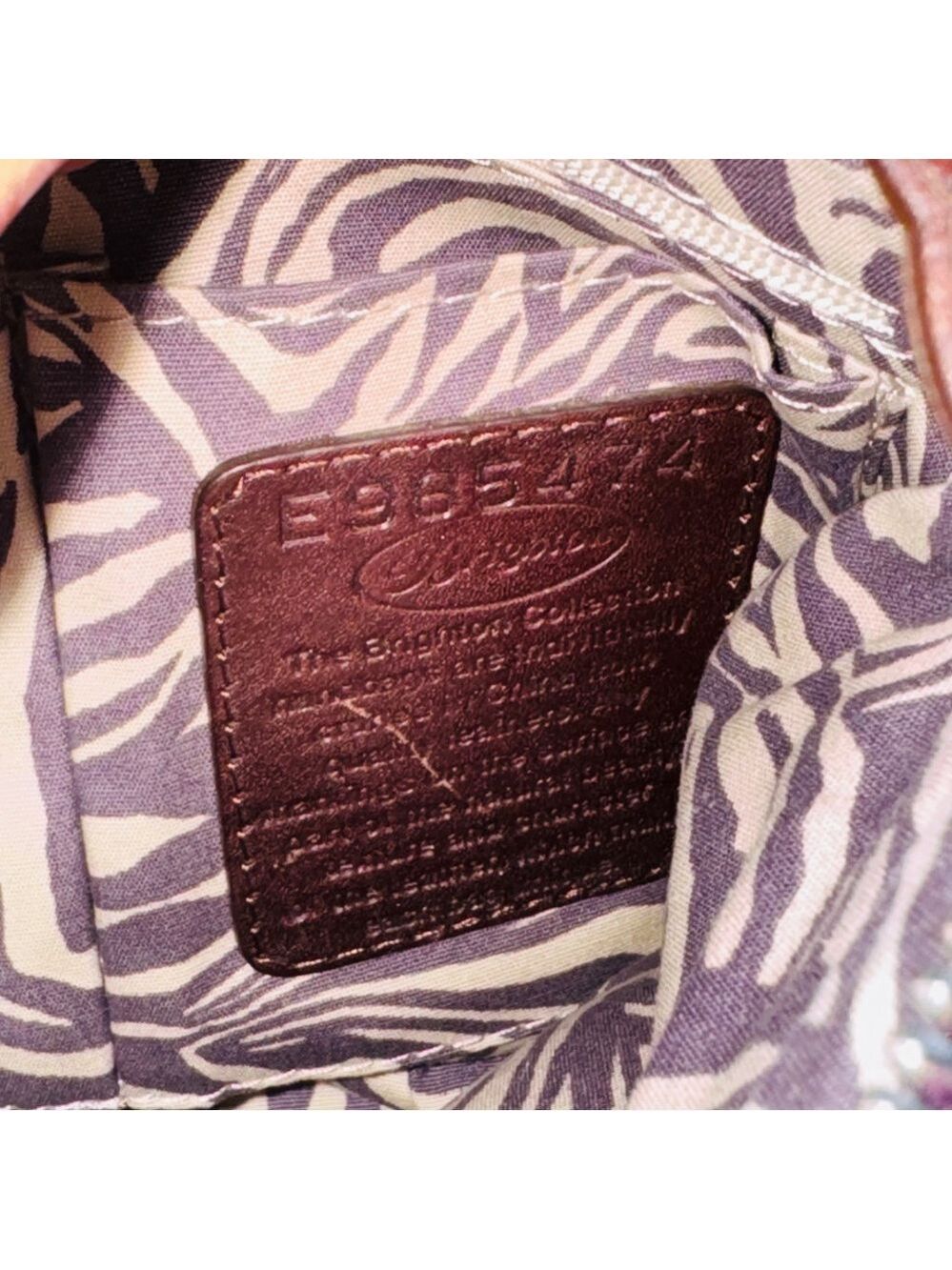 Brighton purple leather crossbody - Picture 5 of 14